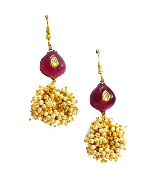 Red Stone Pearl Heaven Dangler