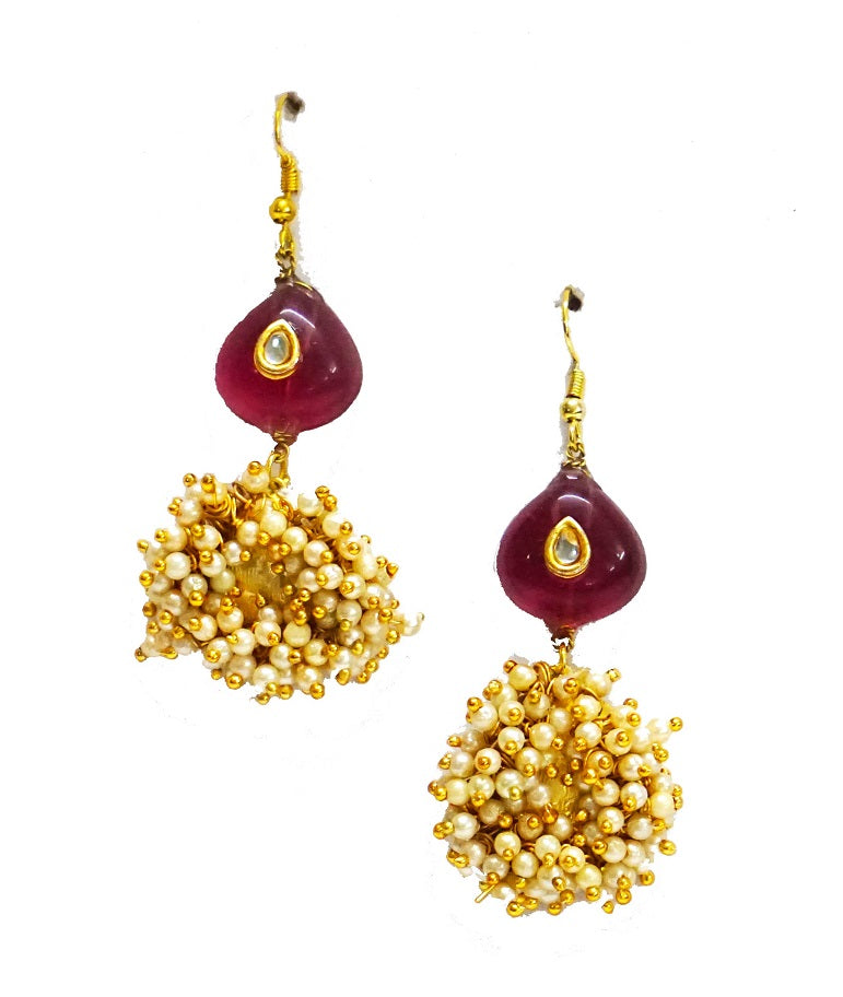 Red Stone Pearl Heaven Dangler