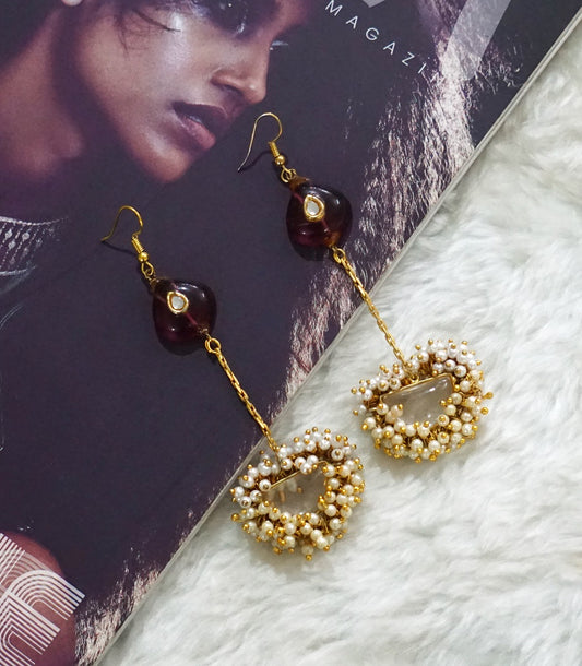 Red Stone Pearl Heaven Dangler