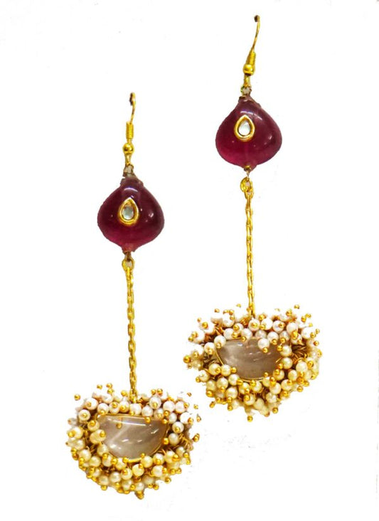 Red Stone Pearl Heaven Dangler