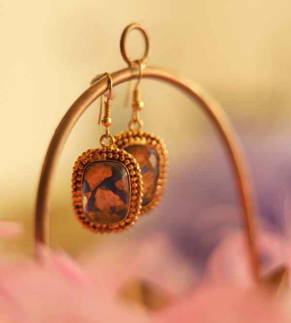 Lapiz Lazuli Rava Drop Earring