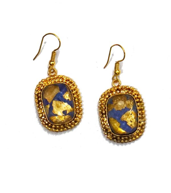 Lapiz Lazuli Rava Drop Earring