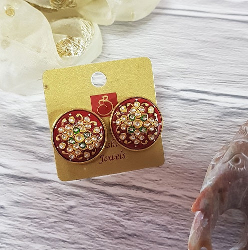 Coral Round Stud