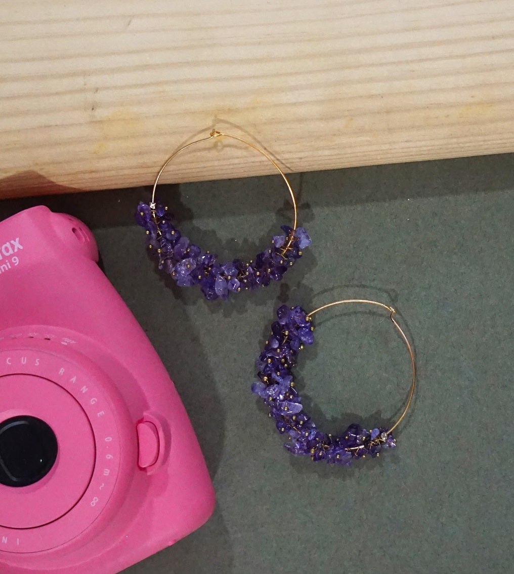 Amethyst Round Dangler