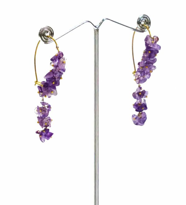 Amethyst Drop Dangler