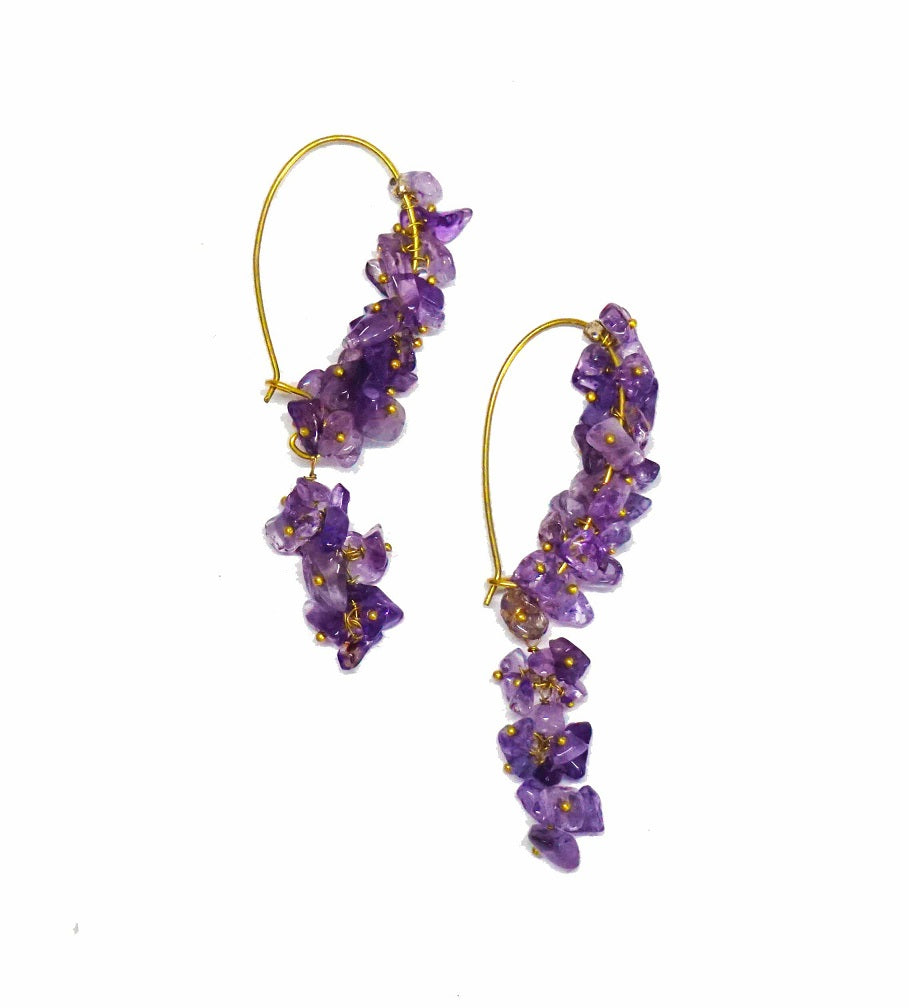Amethyst Drop Dangler
