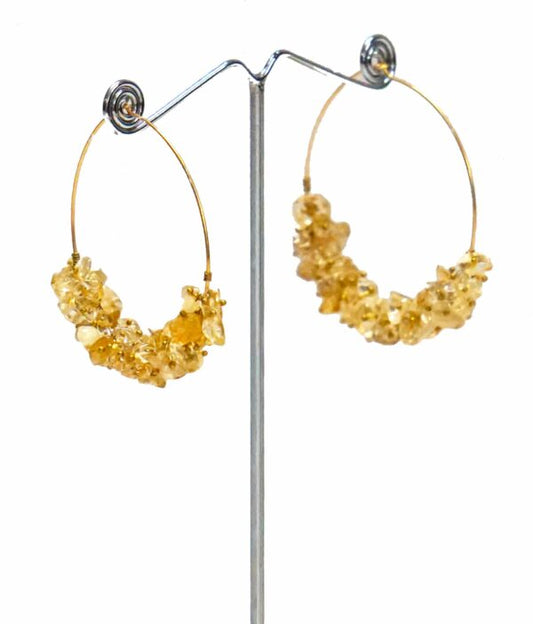 Amber Round Dangler