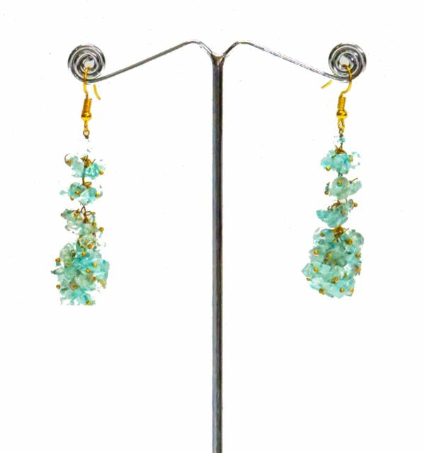 Aquamarine Cluster Dangler