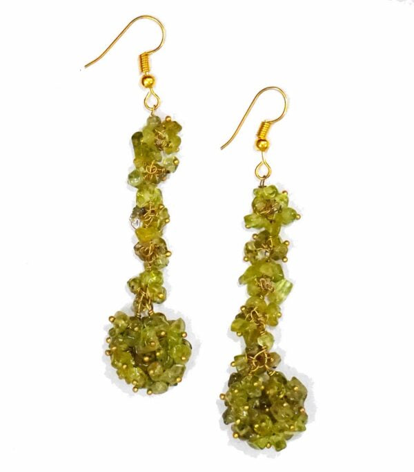 Aventurine Green Cluster Dangler