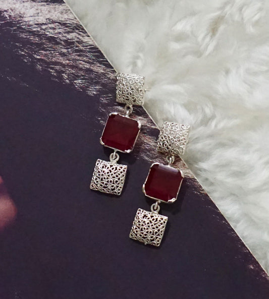 Red Square Dangler