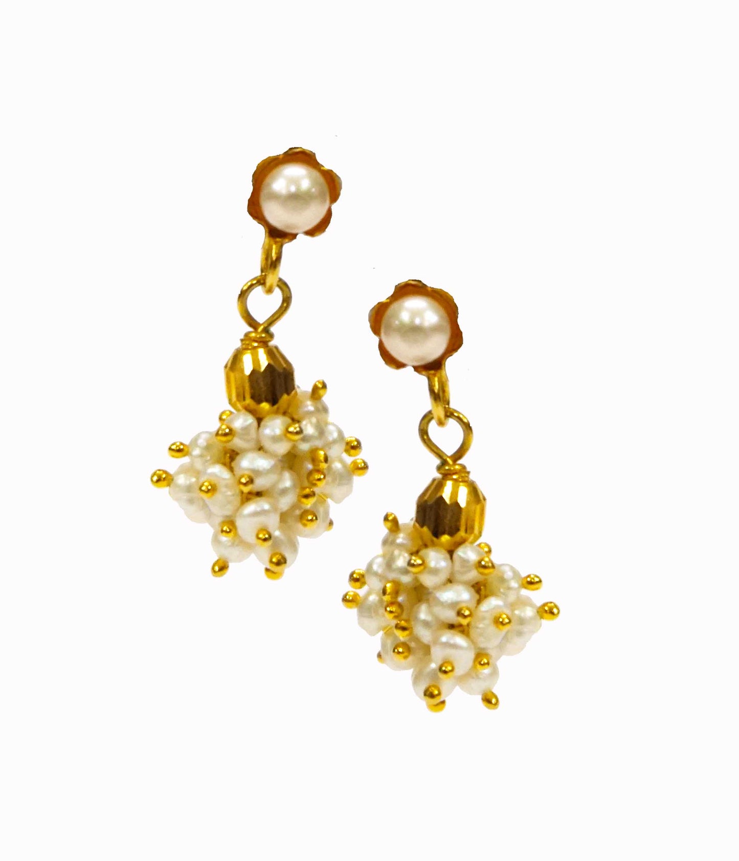 Pearl Ball Drop Earring