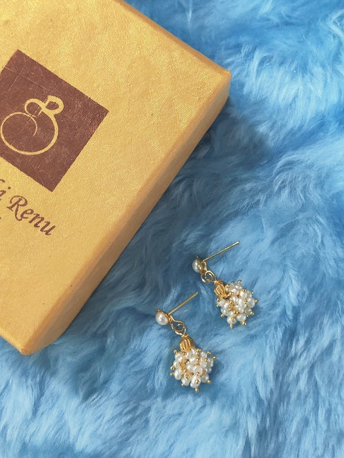 Pearl Ball Drop Earring
