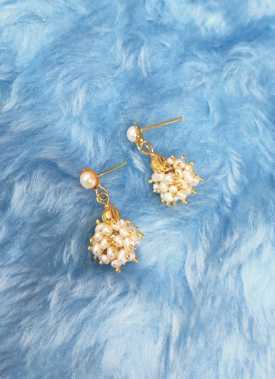 Pearl Ball Drop Earring