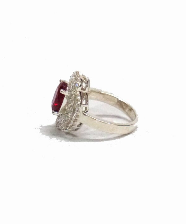 Red Waves Cocktail Ring