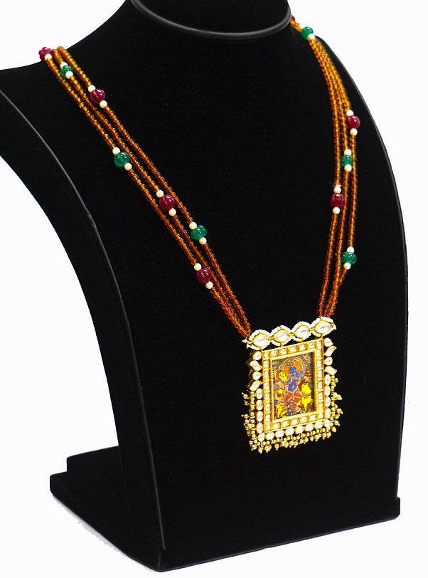 Chitrakari Radha Krishna Necklace