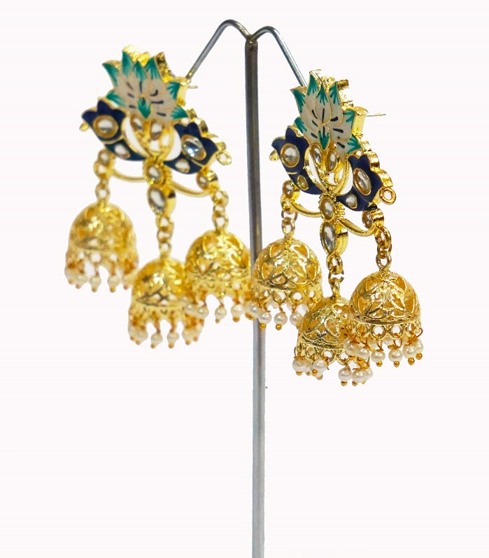 Alankar Blue Earrings
