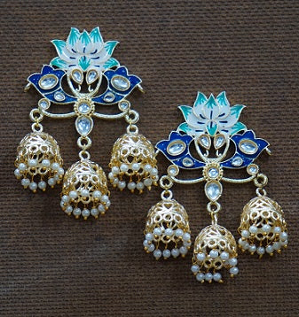 Alankar Blue Earrings