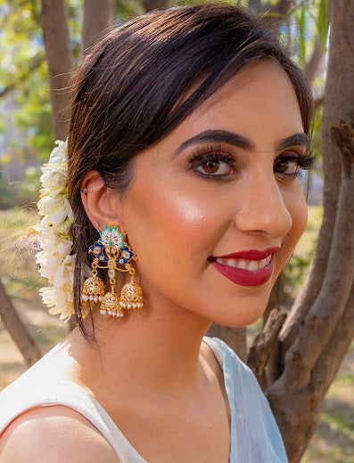 Alankar Blue Earrings