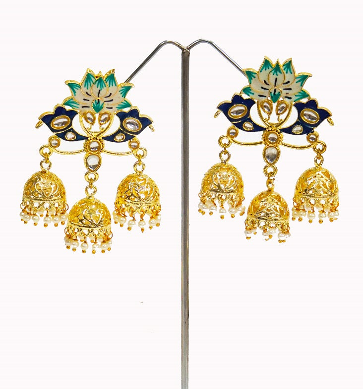 Alankar Blue Earrings