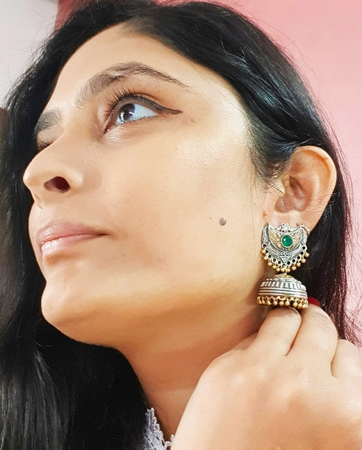 Alankar Chand Suraj Green Jhumki