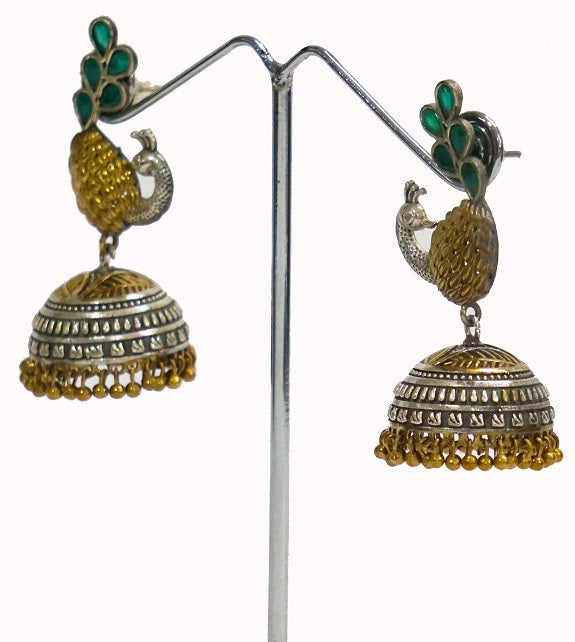 Alankar Chand Suraj Peacock Jhumki