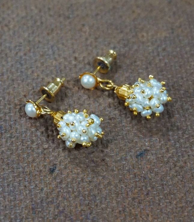 Pearl Ball Drop Earring