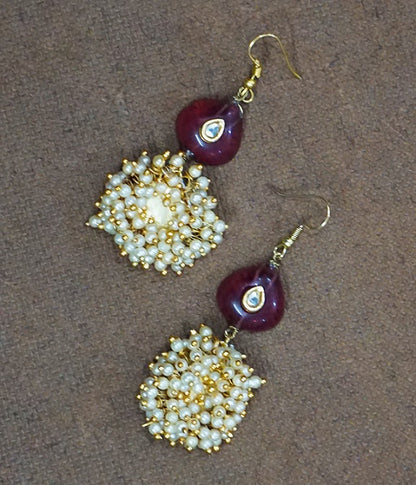 Red Stone Pearl Heaven Dangler