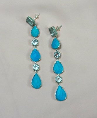 Turquoise Stylo Danglers