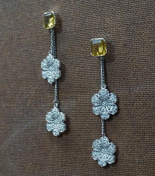 Citrine Flower Dangler