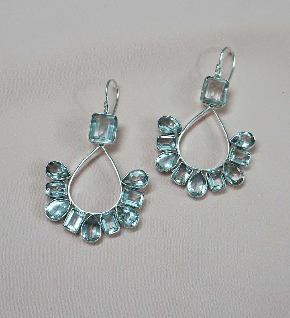 Pear Mixed Drop Earrings