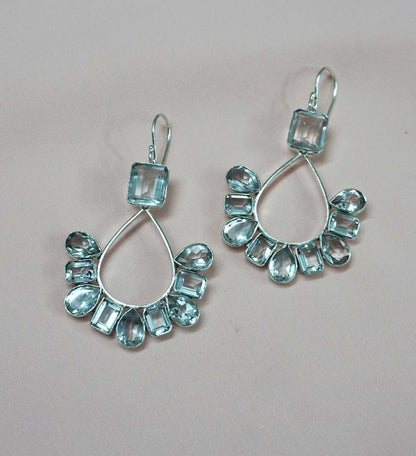 Pear Mixed Drop Earrings