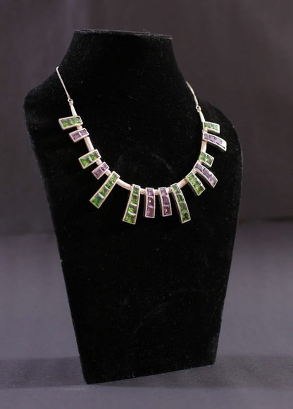 Green & Purple Musical Necklace