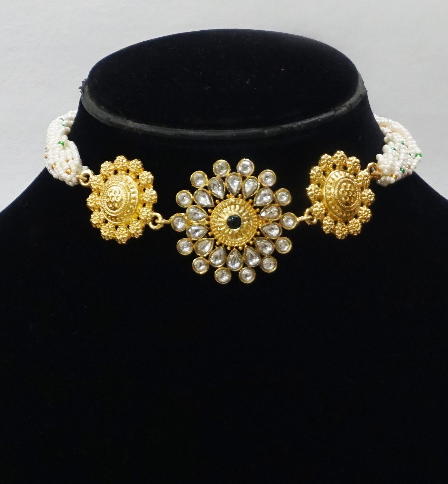 Alankar Flower Kundan Set