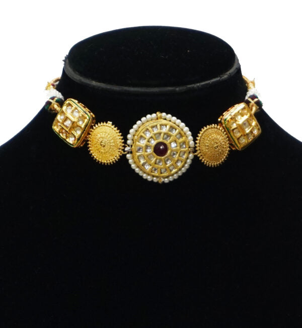 Alankar Kundan Red Chokar Set