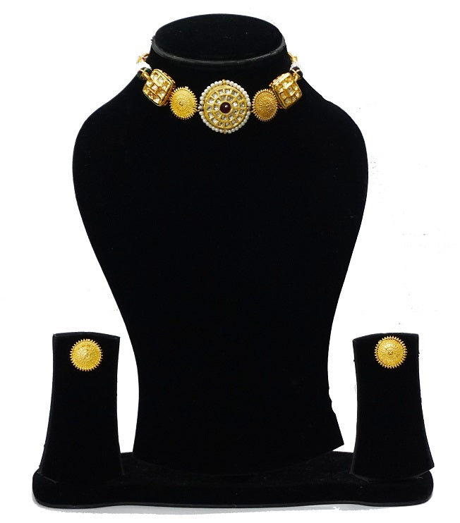 Alankar Kundan Red Chokar Set
