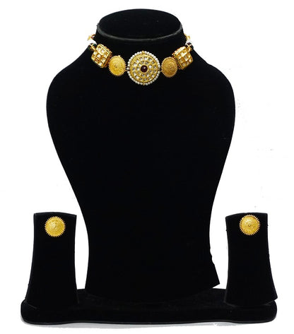 Alankar Kundan Red Chokar Set