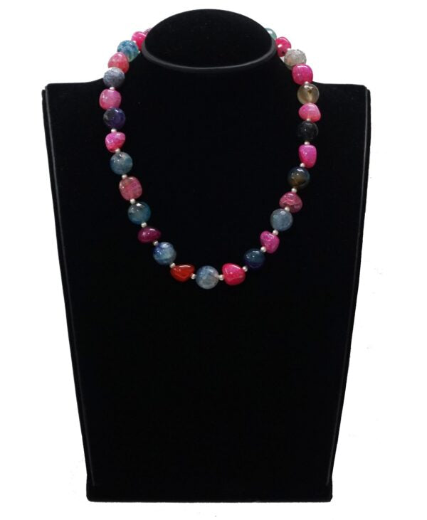 Mixed Pink Beads Necklace