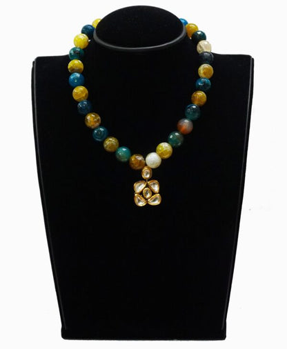 Kundan and imitation necklace