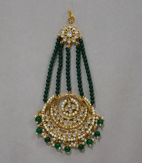 Alankar Green Jhupka Tikka