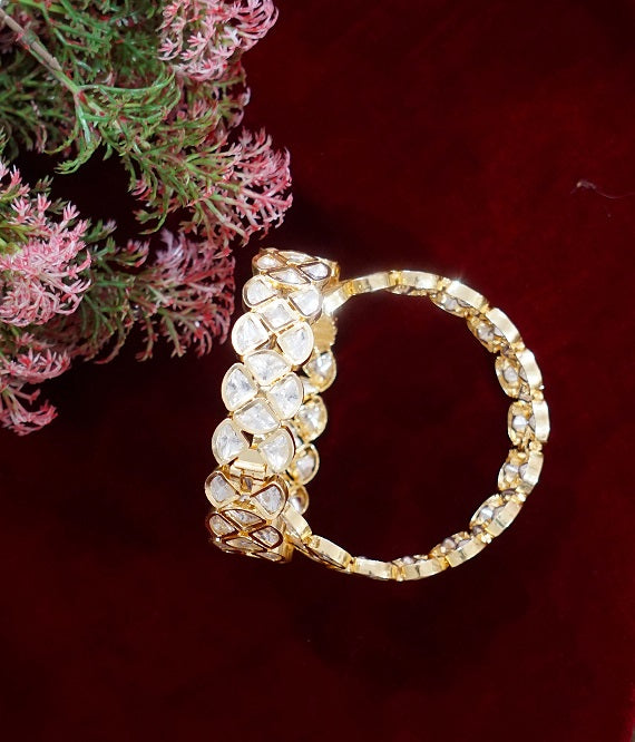 Alankar White Bangles