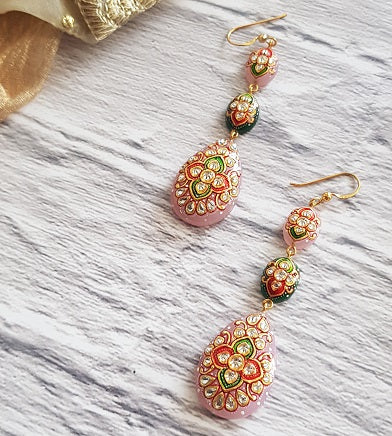 Pink and Green Dangler
