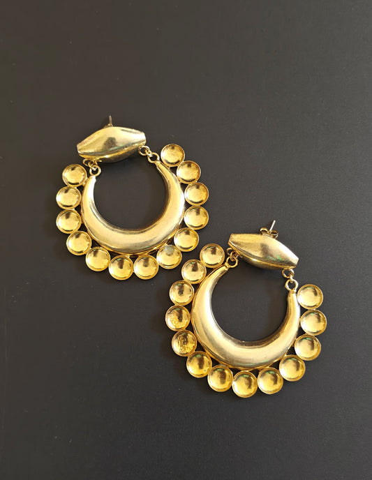 Gold Rush Chand Dome Earrings