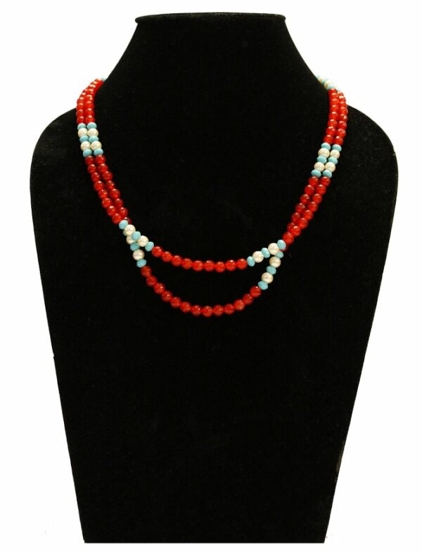 Red & Turquoise Necklace