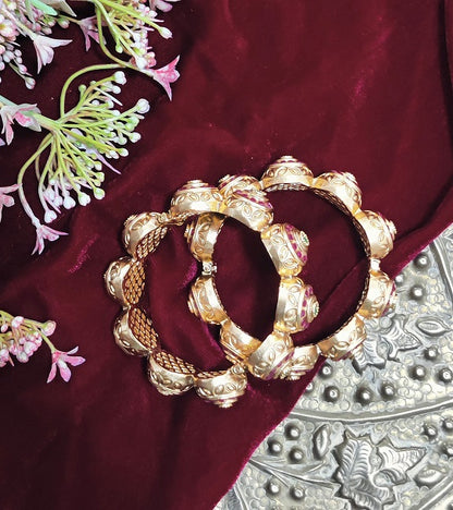 Alankar Golden Bangle Set