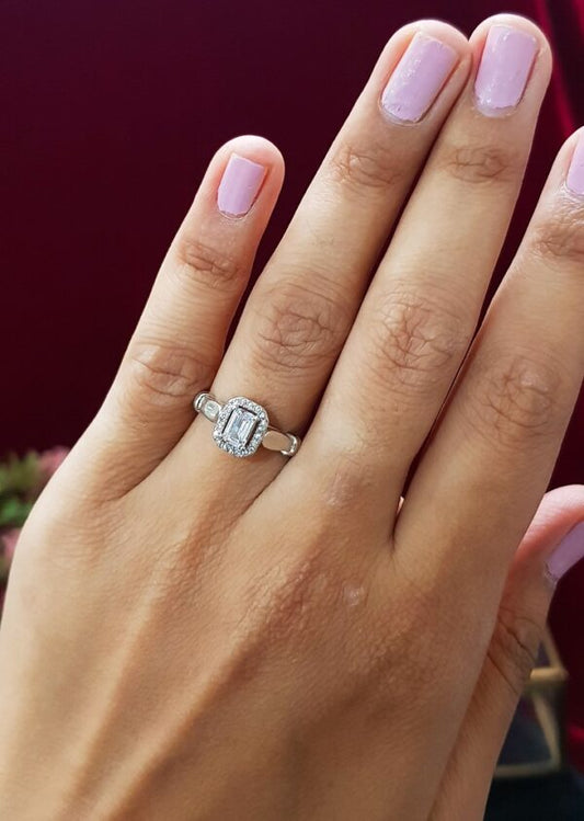Princess Cushion Cut Ring