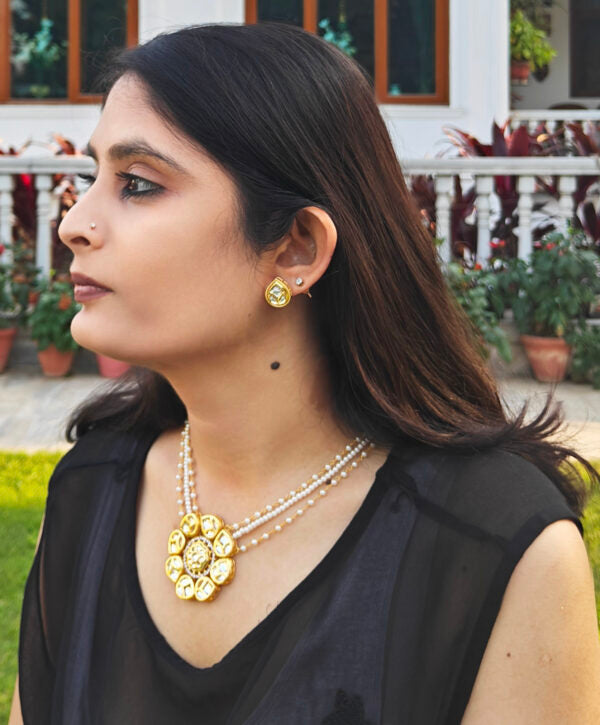 Alankar Princess Floral Necklace Set