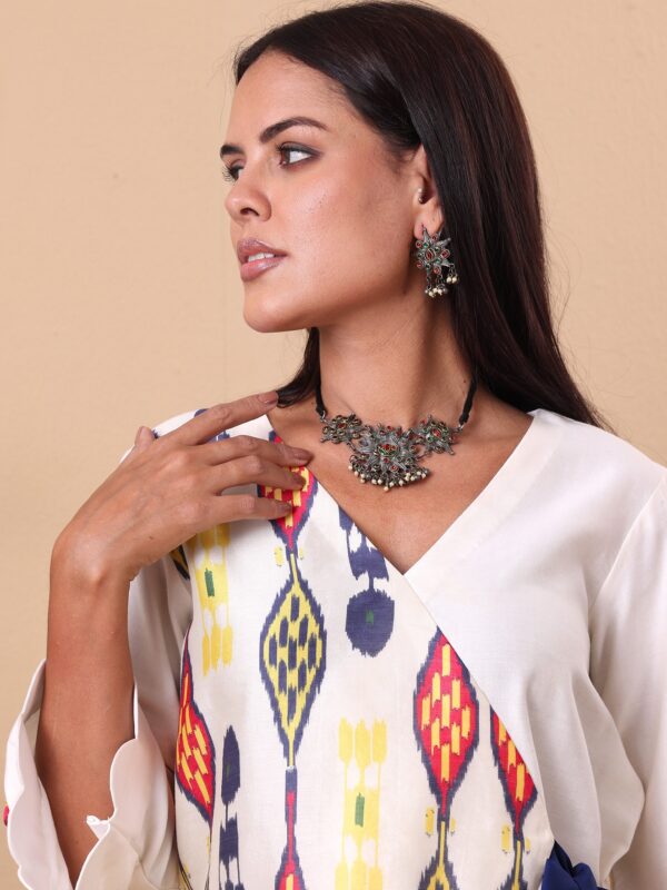 Alankar Floral Oxidized Chokar Set