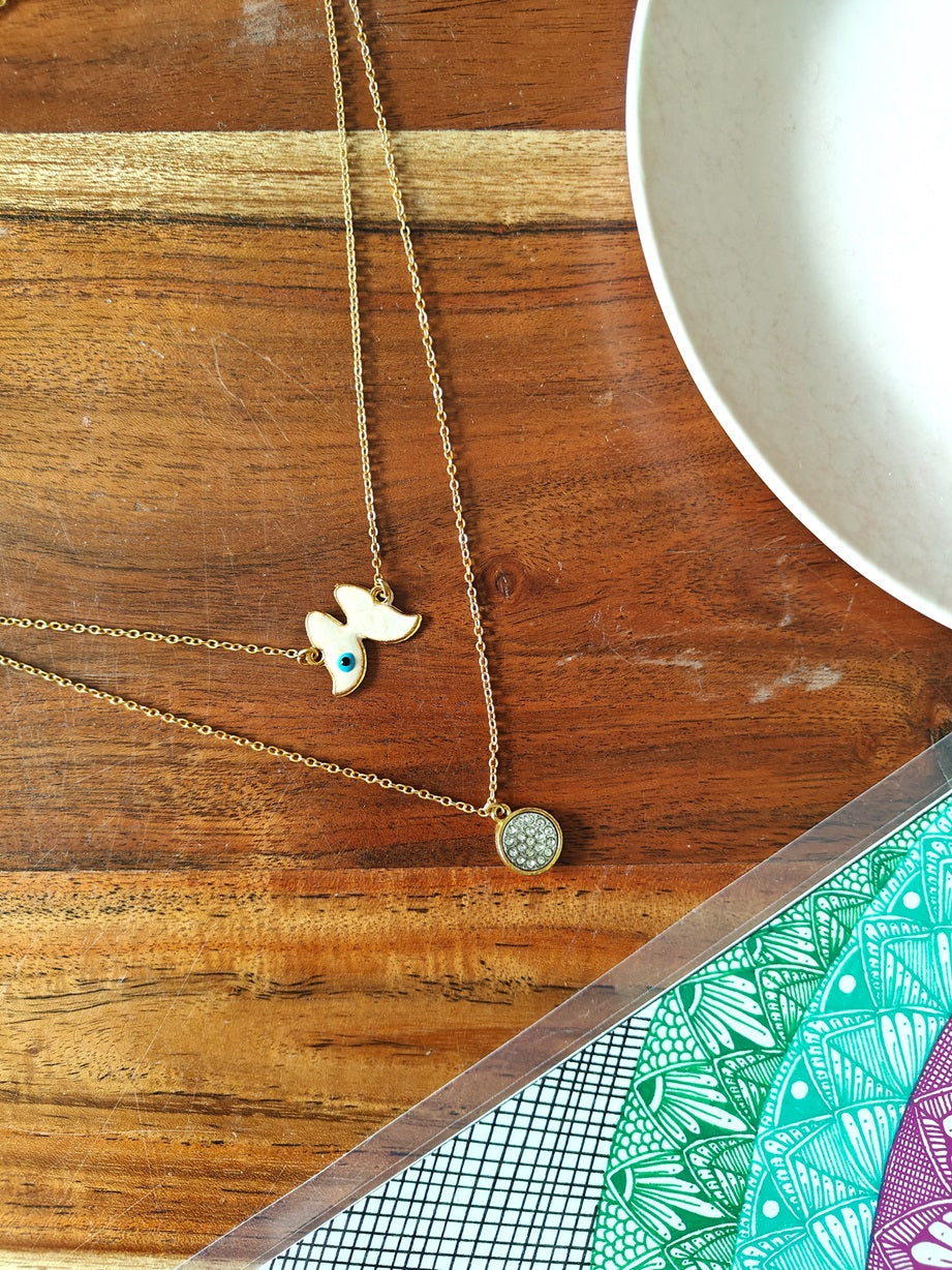 Alankar Chain Butterfly Pendant