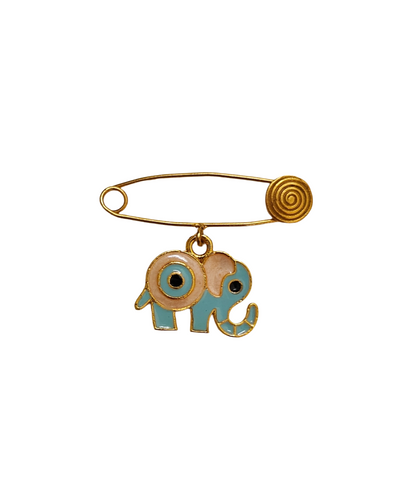 White Elephant Kids Brooch Pin