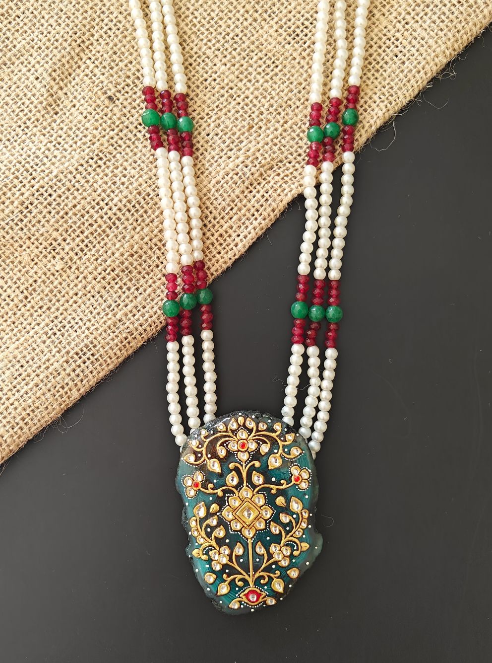 Raabta Chalcedony Necklace